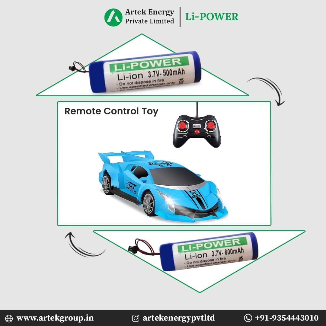 Buy all types of Remote Controlled Toys Lithium Ion battery at low cost in India