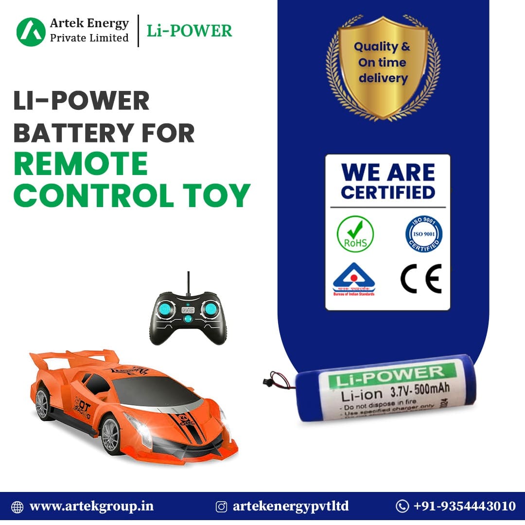 Buy Remote Controlled Toys Lithium Ion battery at low cost in India