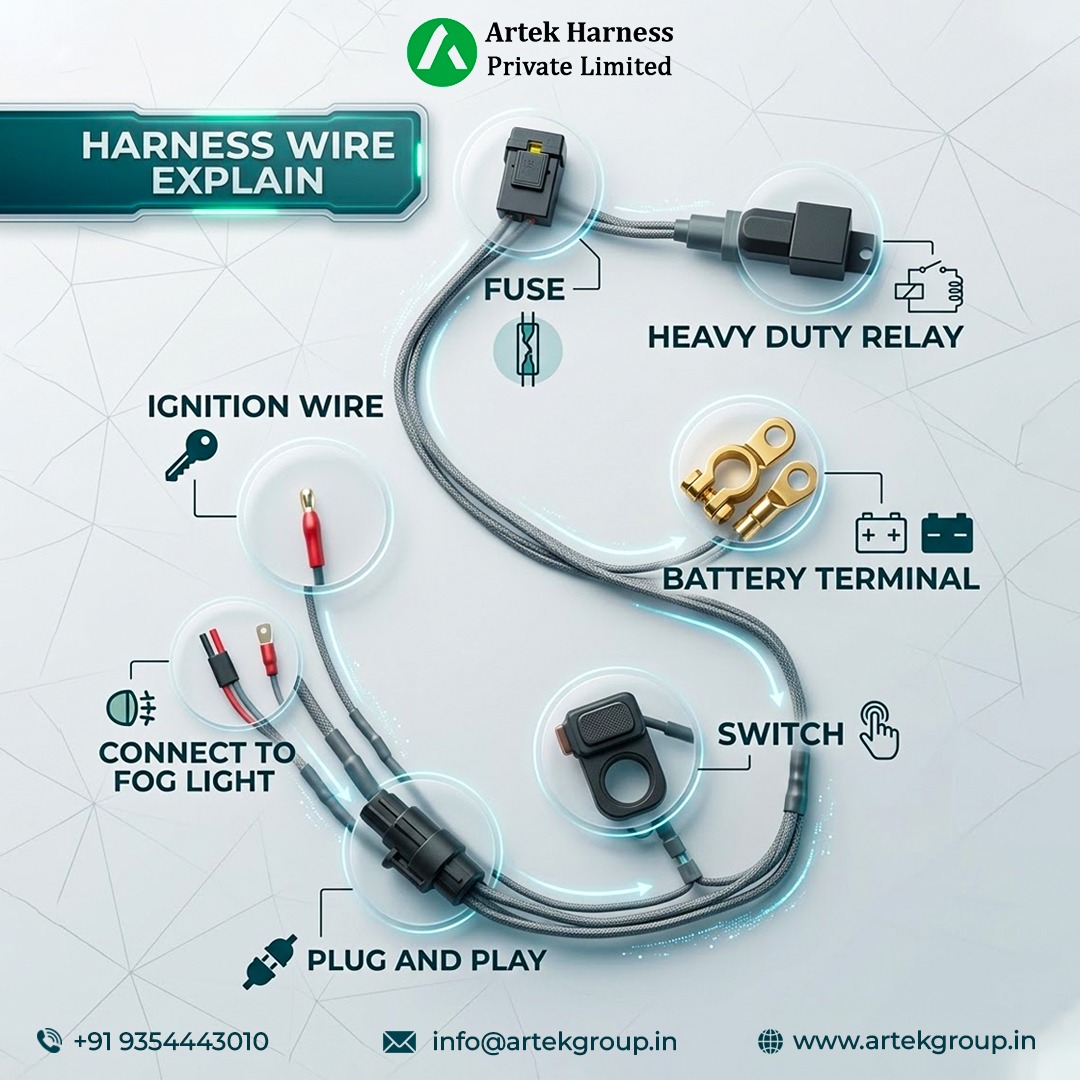 Automotive Fog Light Wiring Harness